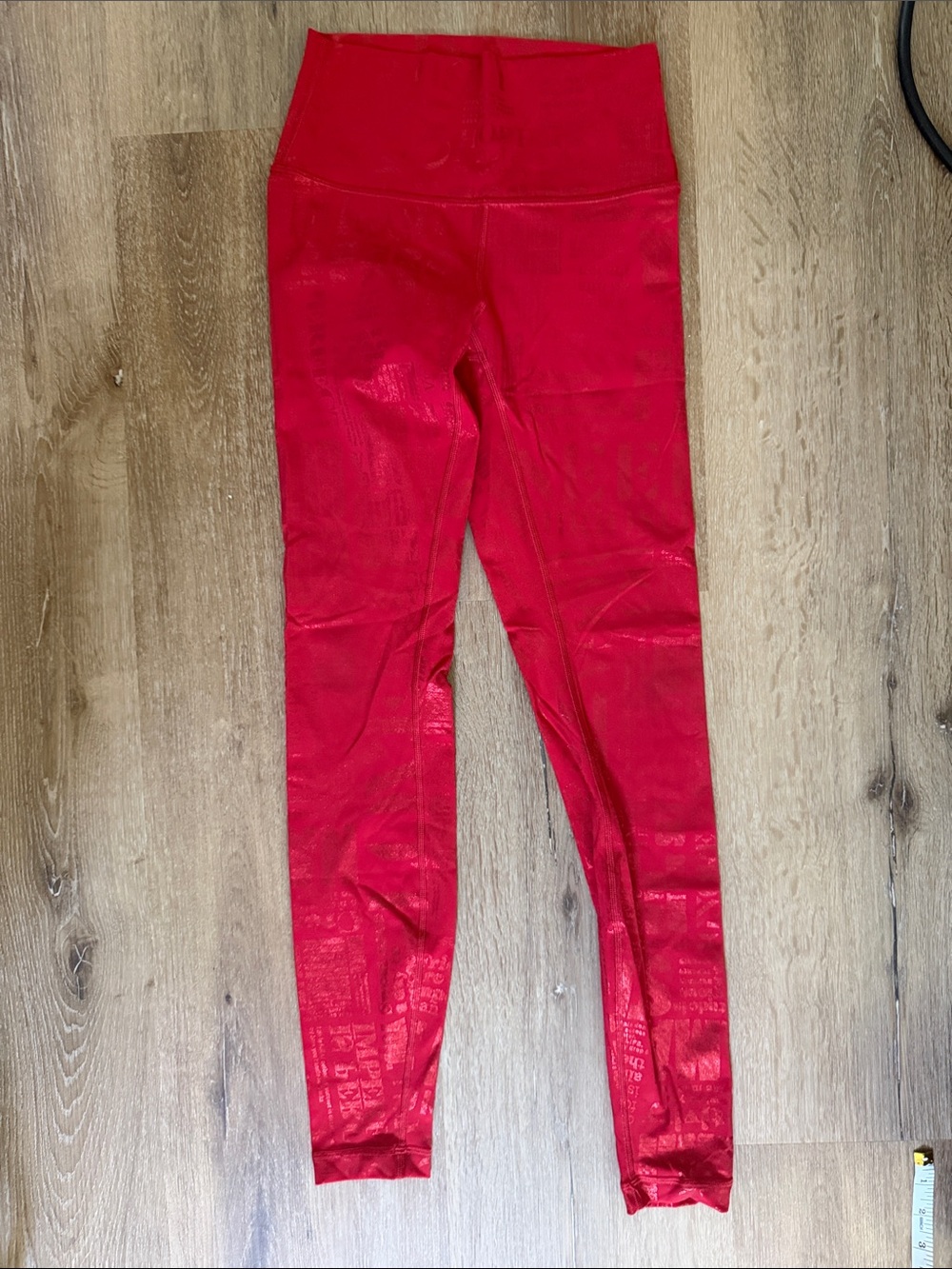 lululemon athletica Red High-Waist Performance Leggings size 4
